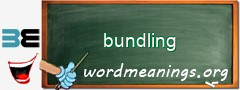 WordMeaning blackboard for bundling